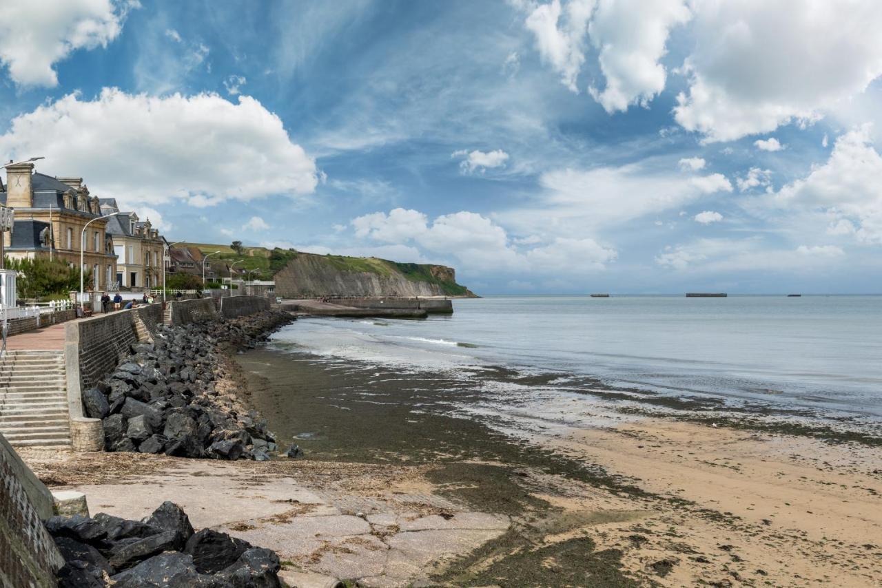 Les Volets Bleus - Duplex Proche Plage Et Centre Arromanches-les-Bains Esterno foto