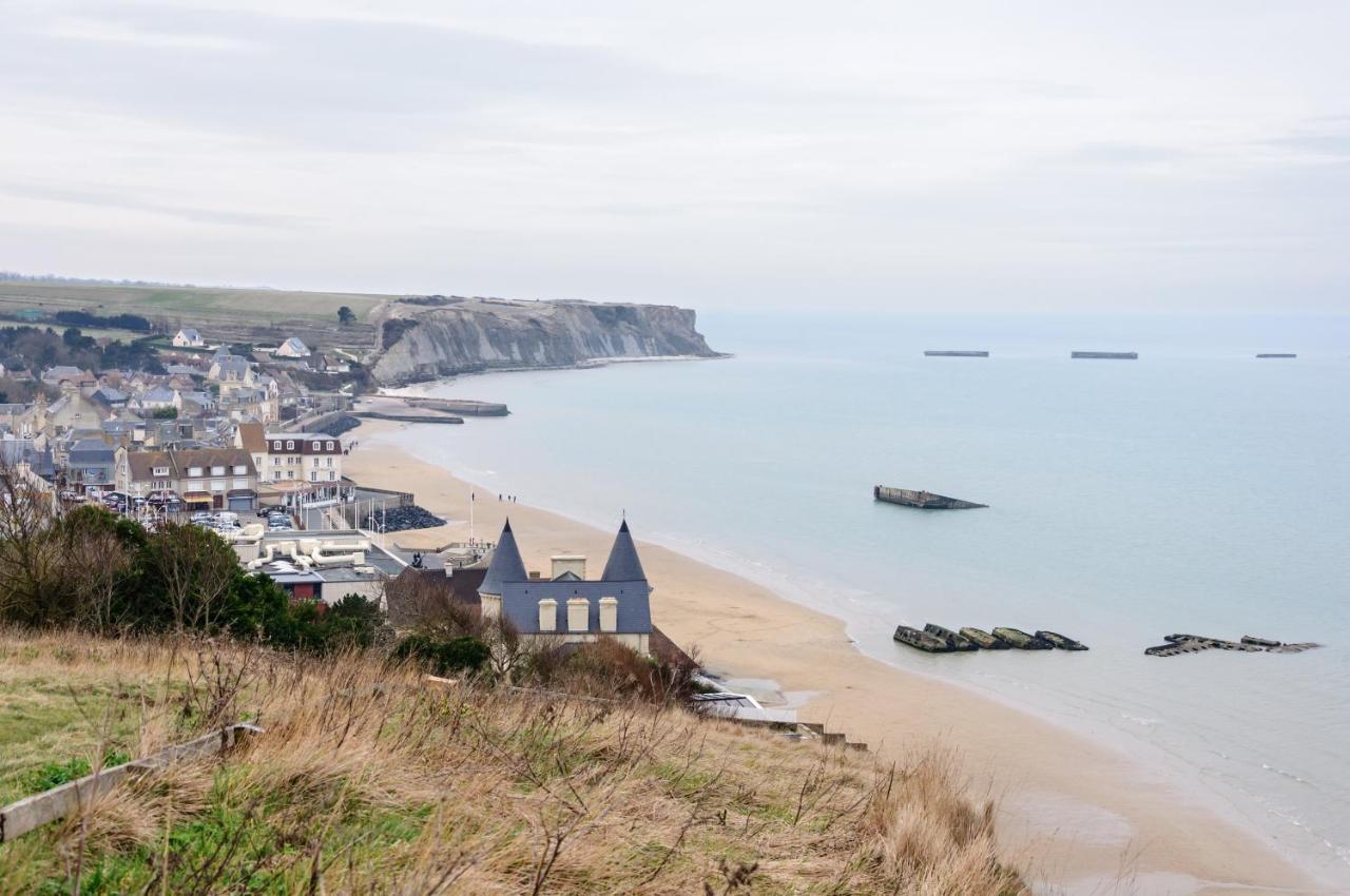 Les Volets Bleus - Duplex Proche Plage Et Centre Arromanches-les-Bains Esterno foto