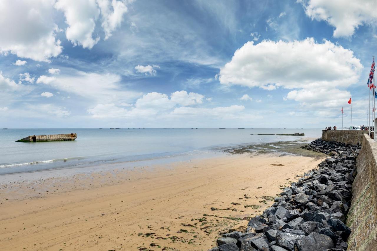 Les Volets Bleus - Duplex Proche Plage Et Centre Arromanches-les-Bains Esterno foto